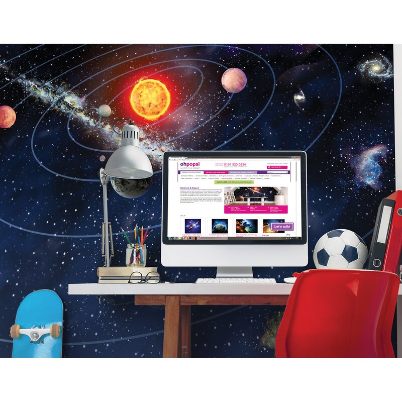 Brewster Home Fashions Solar System Wall Mural & Reviews | Wayfair